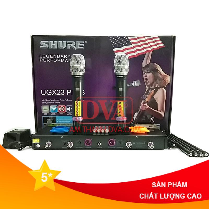 Bộ Micro Karaoke Không Đây Shure UGX23 Plus