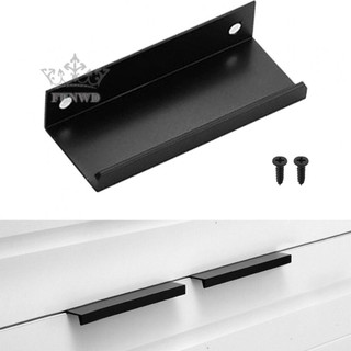 【FUNWD】10X Mounted Square Finger Cabinet Cupboard Kitchen Door Pull Trim Handle