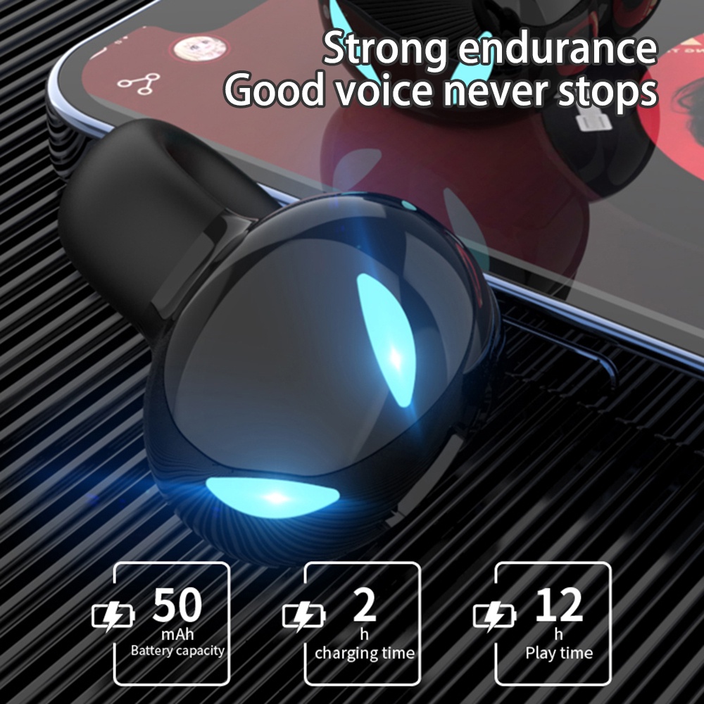 VIRWIR Tai Nghe Nhét Tai Bluetooth Không Dây Có Kẹp Tai