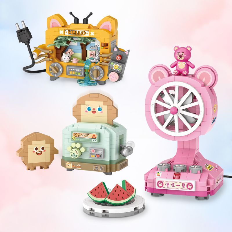 Đồ Chơi Lắp Ráp Mô Hình TV Cổ Điển Sáng Tạo Dùng Làm Quà Tặng Sinh Nhật