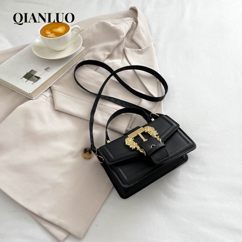 QIANLUO túi xách nữ đeo chéo Túi đeo chéo dễ phối cho nữ 2023 NEW L97S0CF