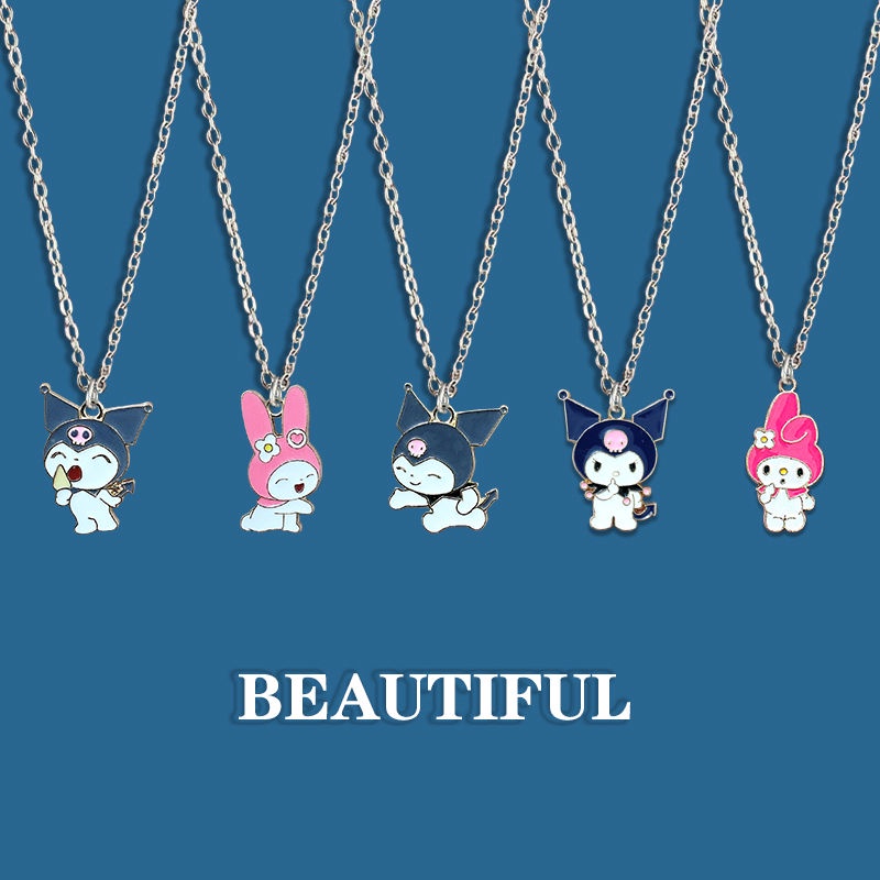 ❤Dây Chuyền Mặt Hình kuromi Hoạt Hình Dễ Thương Dành Cho Bạn Gái