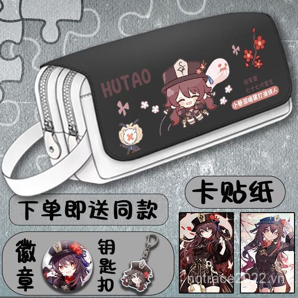 ★Genshin Impact★Túi Đựng Bút Cỡ Lớn In Hình Anime Xinh Xắn