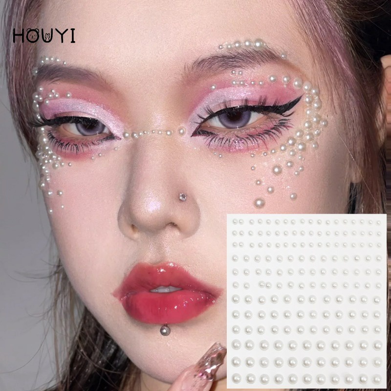 Miếng Dán Trang Trí Cơ Thể Kiểu Kim Cương Pha Lê 3D Nhiều Kích Cỡ