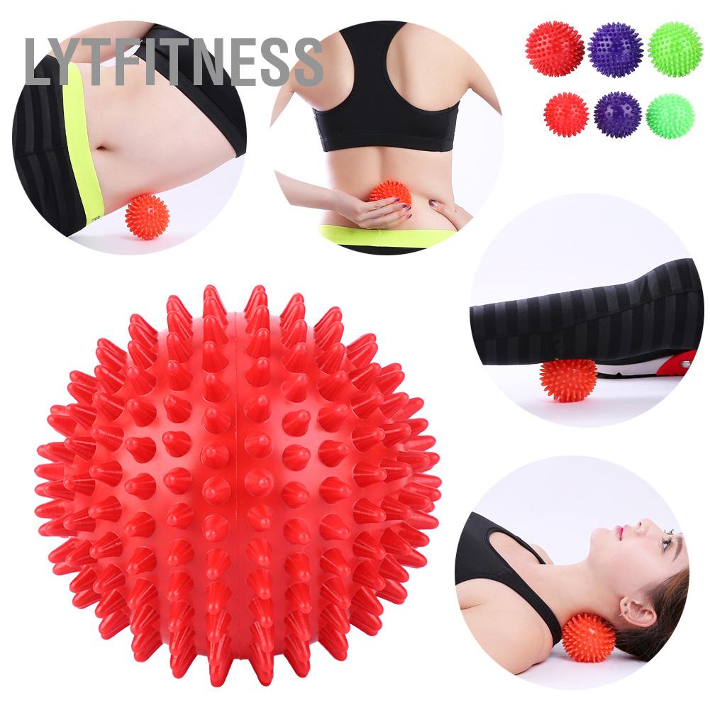 LYTFitness Con lăn massage bằng nhựa bền Cơ thể bóng có gai Tập dục Dụng cụ thư giãn ngón tay 7 5cm/9cm