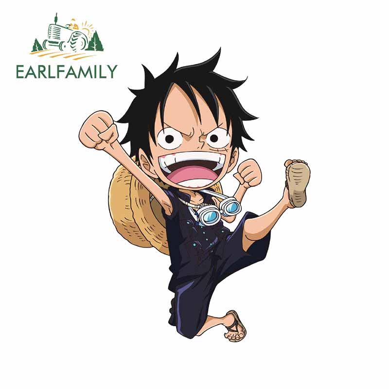 Đề Can Dán Cửa Sổ Xe Hơi / Cửa Sổ In Hoạt Hình One Piece 13Cmx10.3Cm Chống Trầy / Thấm Nước