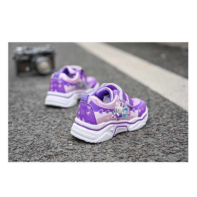 IKIDS Trẻ em thoáng khí giày đơn da mặt giày bình thường giày thể thao du lịch cho trẻ em gái