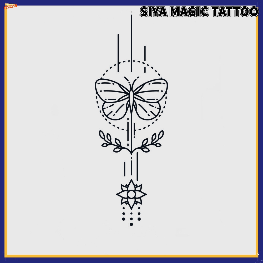 【SIYA Magic Tattoo】Hình Xăm Dán Tạm Thời Chống Nước 6cm x 10cm Sang 10-15 Ngày