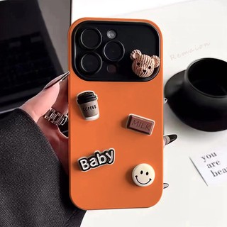 Ốp lưng hình gấu 3d cho iphone 11 12 13 14 pro max 11pro 13pro x xr xs max 14promax ốp lưng silicon mềm candy smile phim hoạt hình gấu cà phê bảo vệ máy ảnh ốp lưng mềm chống sốc