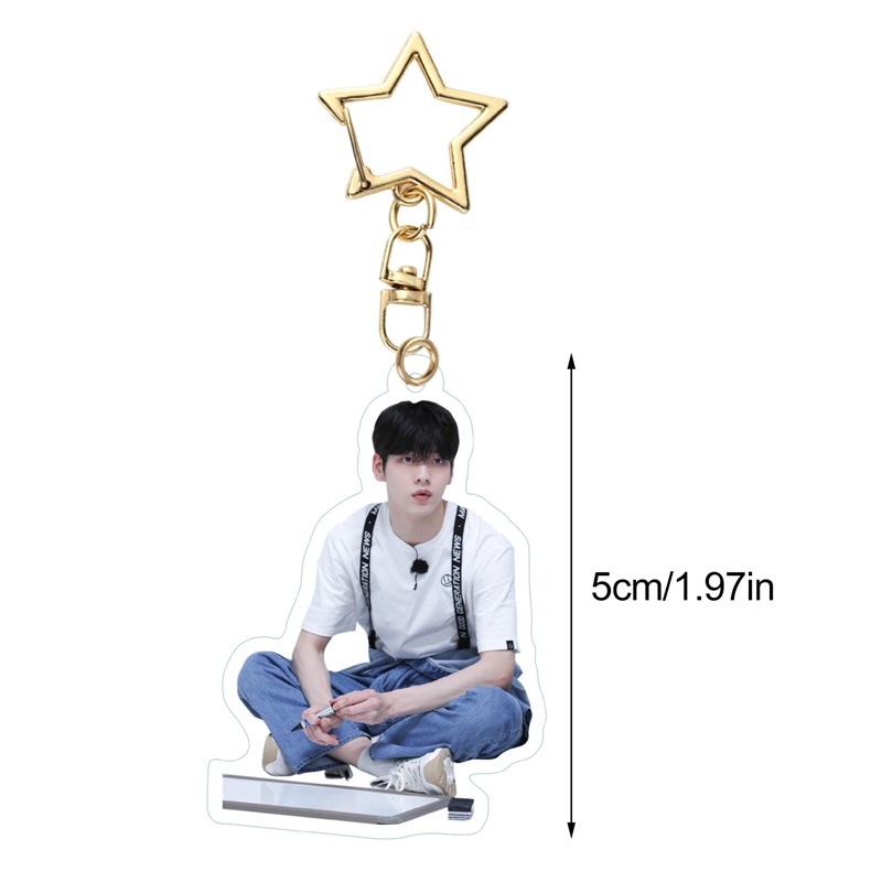 Bh kpop txt men's group acrylic keychain bag mặt dây chuyền