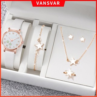 Đồng Hồ Quartz Dây Da Thời Trang Cho Nữ