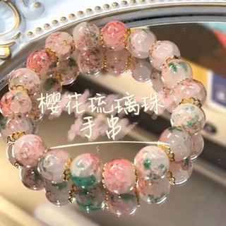 Vòng tay xâu hạt thủy tinh cao cấp phong cách mới cho nữ