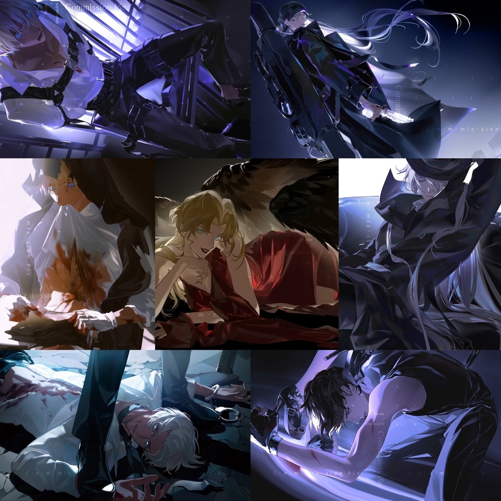 Detective Conan Poster Treo Tường In Hình Amuro Toru Akai Shuichi  Postcard Badge