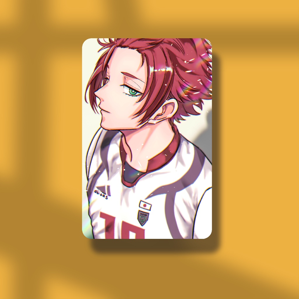 Thẻ Card Bo Góc Nhân Vật Anime Itoshi Sae Blue Lock - Giấy Bìa Cứng - Có Màng Cán