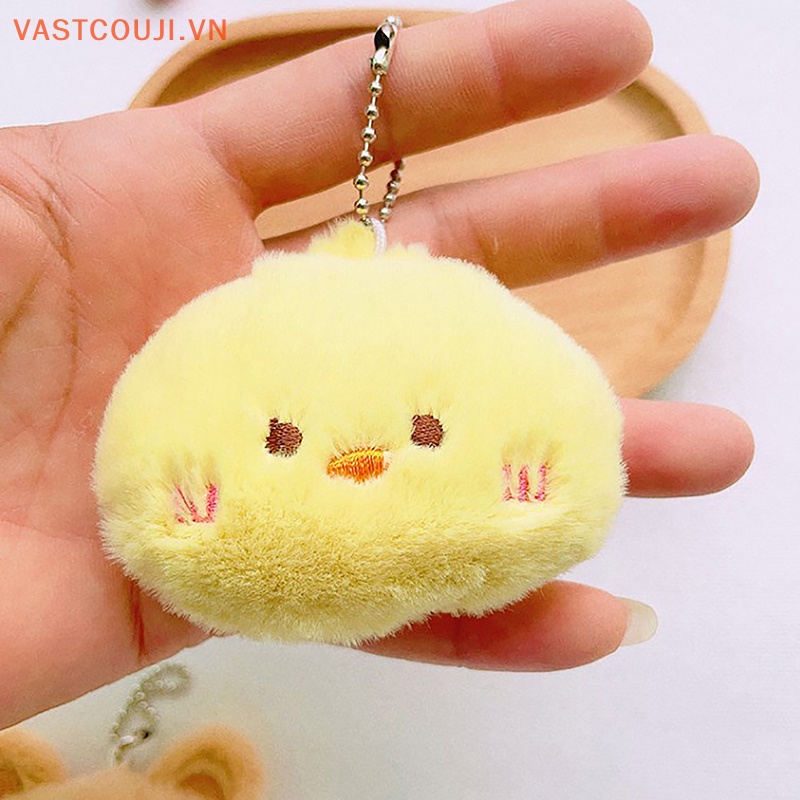 Vastji phim hoạt hình nhồi bông chìa khóa sang trọng mềm mại dễ thương dòng động vật thỏ ếch búp bê móc khóa ba lô mặt dây chuyền đồ trang trí cô gái quà tặng vn