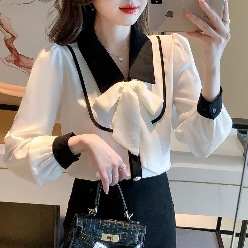 Áo Sơ Mi chiffon Phong Cách Thời Trang Xuân Thu Châu Âu 2023 Mới