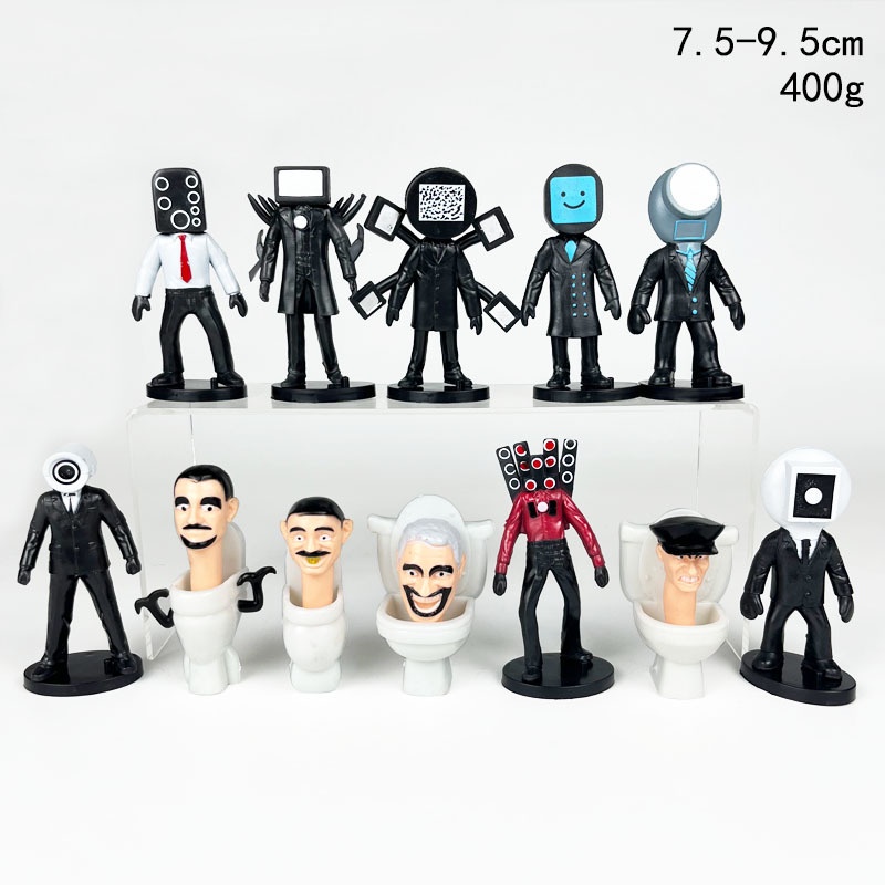 Set 12 Mô Hình Nhân Vật Hoạt Hình Trượt Tuyết Trang Trí Bàn Làm Việc