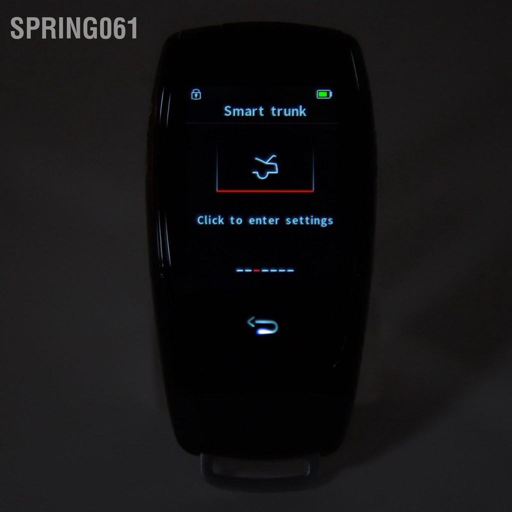 Spring061 Màn Hình LCD Chìa Khóa Thông Minh Thoải Mái Móc Treo Tự Động Bluetooth 5.0 Đa Năng Cho Một Lần Bấm Bắt Đầu Xe