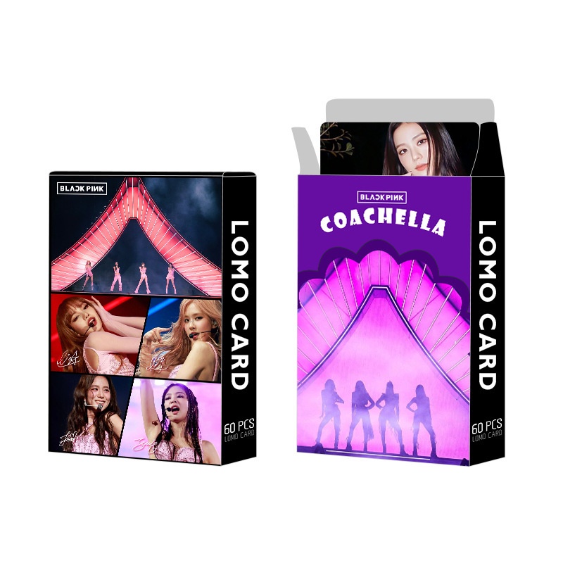 Blackpink Album Music Festival Photocard Lisa Jennie Lomo Card 60pcs/box