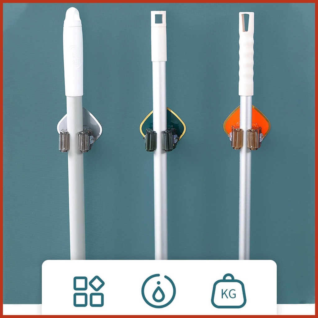 Giá đỡ cây lau nhà treo tường keo dán cây lau nhà treo tường tự dính cây lau nhà không thấm nước và giá đỡ chổi sehvn sehvn