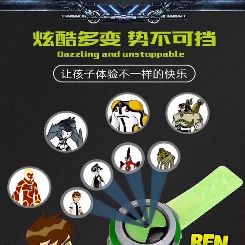 Đồng Hồ Chiếu Hoạt Hình Juvenile Hacker omnitrix Cho Bé