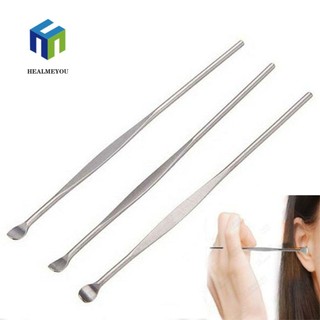 HEALMEYOU Set 10 dụng cụ lấy ráy tai thép không gỉ kim loại nhiều kiểu dáng