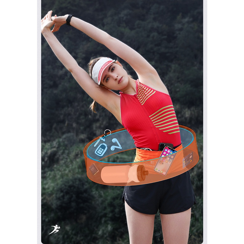 Bbb polyester dệt kim thoáng khí dung tích lớn gói thắt lưng thể thao ngoài trời