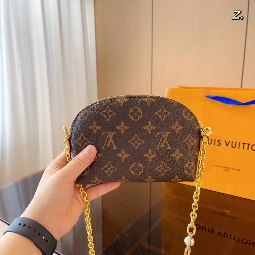 L-mini shell coin purse túi đeo vai nữ túi đeo chéo