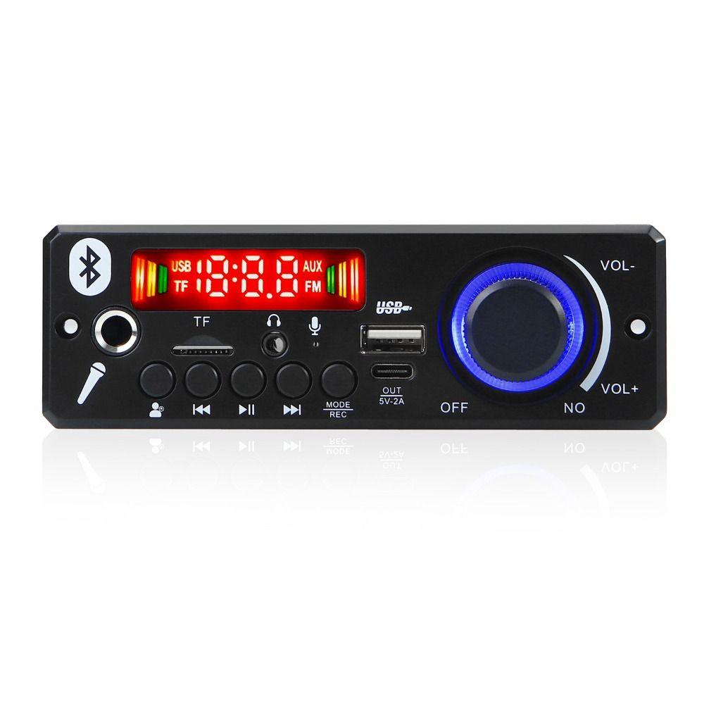 Dingyifeng Bảng Mạch Giải Mã Màn Hình Màu 2 * 80w mp3 6 Nút 12v Kết Nối bluetooth 5.0 Cho Xe Hơi