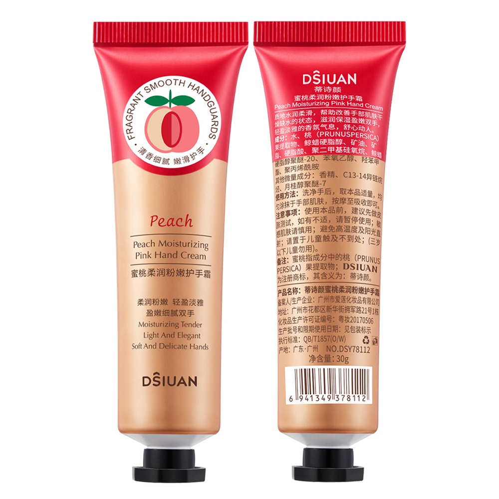 Kem tay ANNIES 30g chiết xuất bơ/ đào/ hoa cúc tự nhiên chăm sóc ngậm nước dưỡng ẩm không nhờn