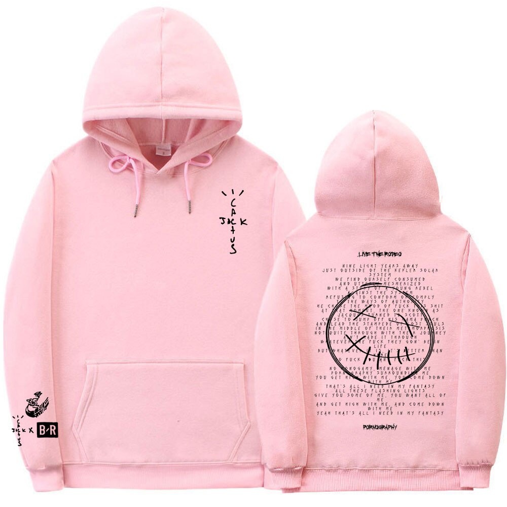 Cactus jack double sided logo in hoodie nam cotton hop style sweatshirt hood