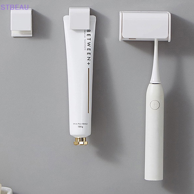 [cxstbeau] Punch-free wall-mounted toothbrush holder toothpaste holder storage organizer mme