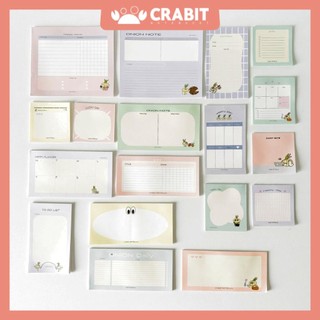 Giấy note ghi chú pastel dễ thương hình Hành Crabit Onion