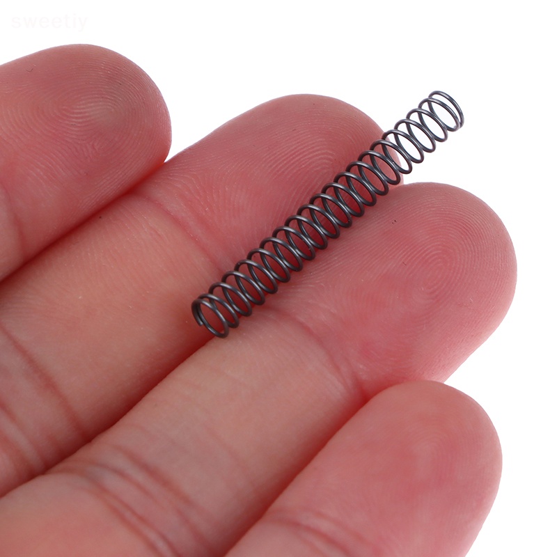 Sweetiy 10 cái đường kính dây 0,4mm bút bi thu nhỏ refill thép lò xo nén nhỏ mới