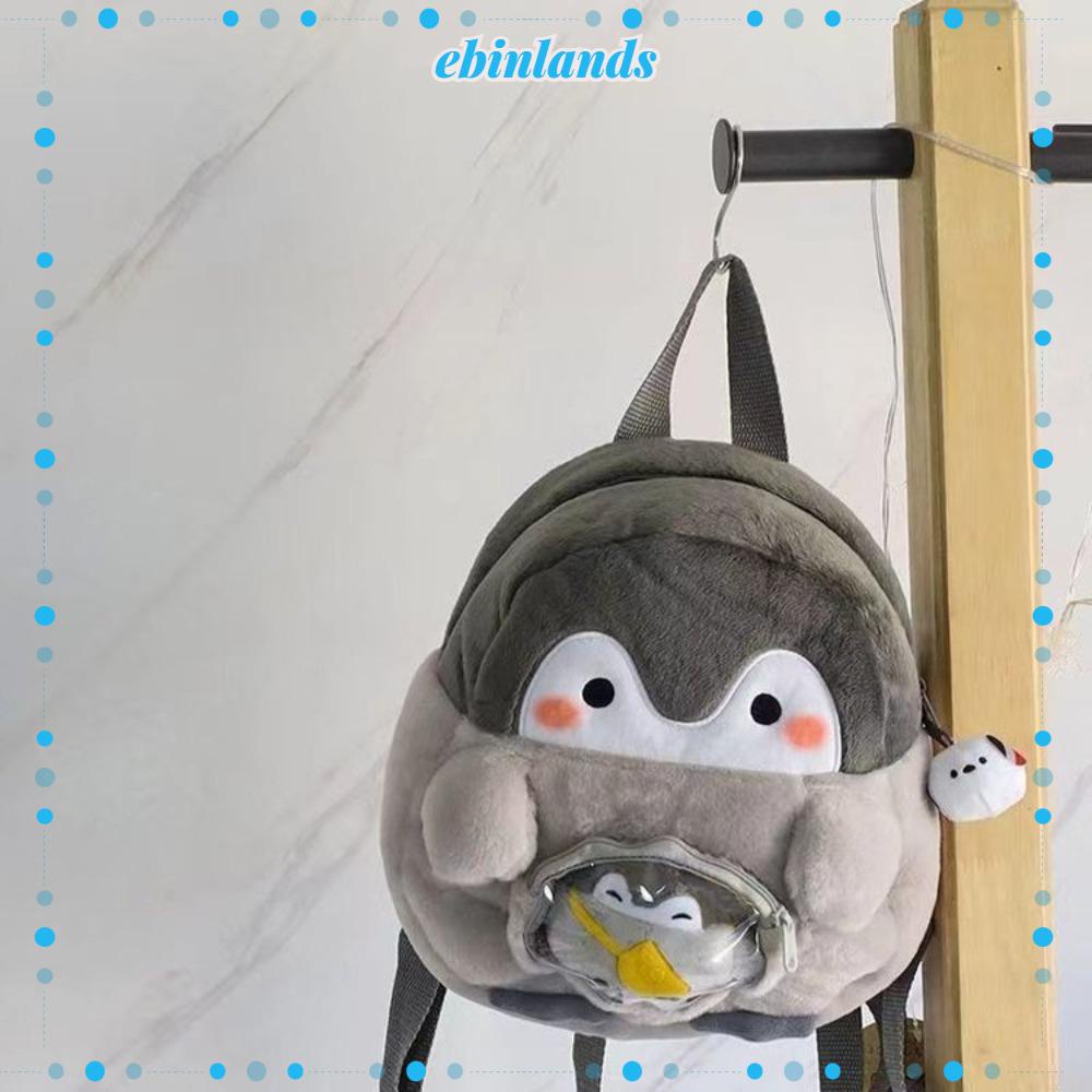 Ebinlands Ba Lô mini Hình Chim Cánh Cụt Hoạt Hình Dễ Thương Dành Cho Bé Gái