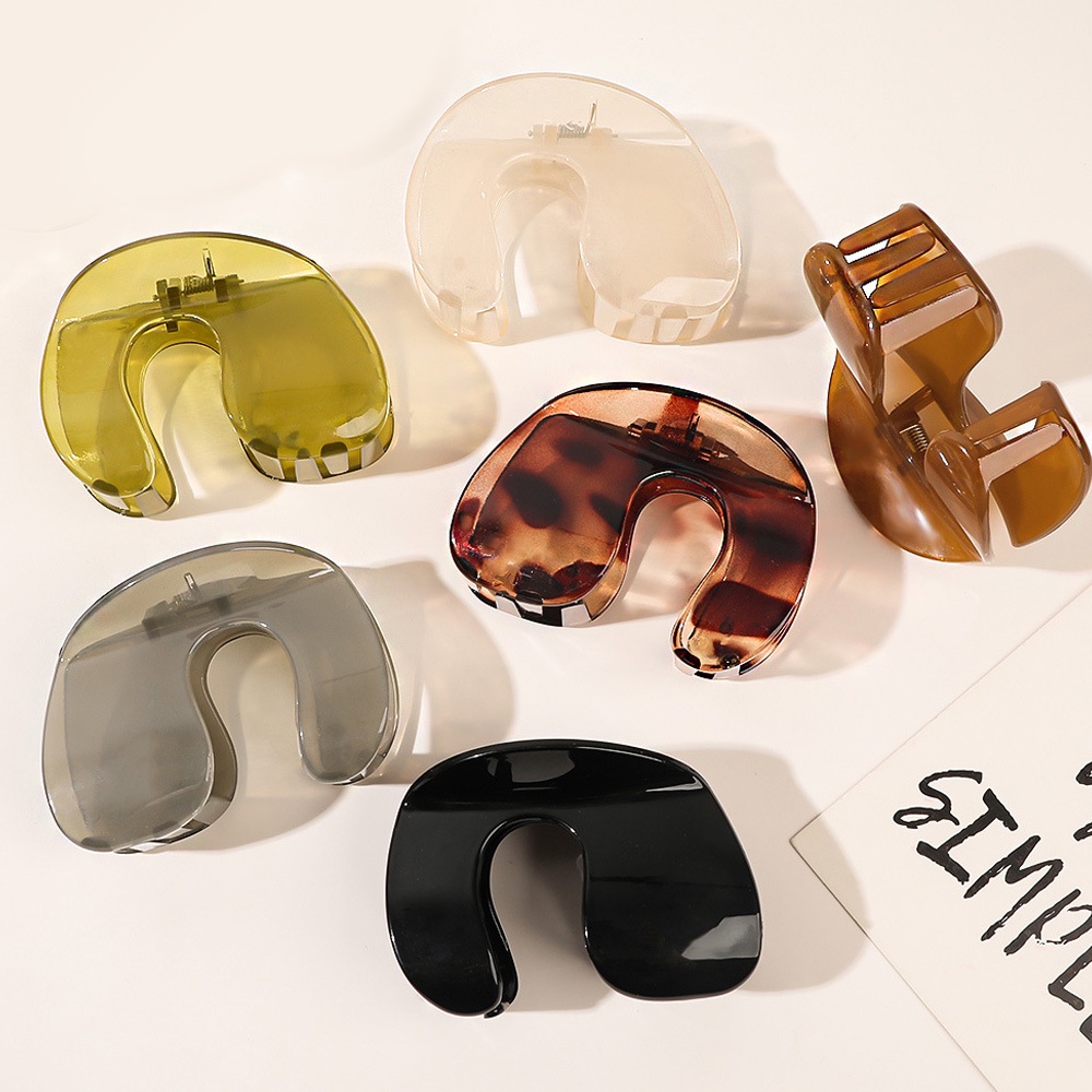 Kẹp tóc 9cm geometric u-shape big size fashion sweet all-match hair clips
