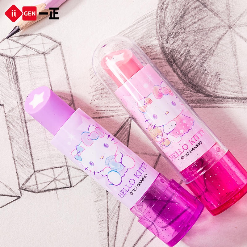 Sanrio kuromi tẩy son môi tạo kiểu cao su dễ thương văn phòng phẩm học sinh