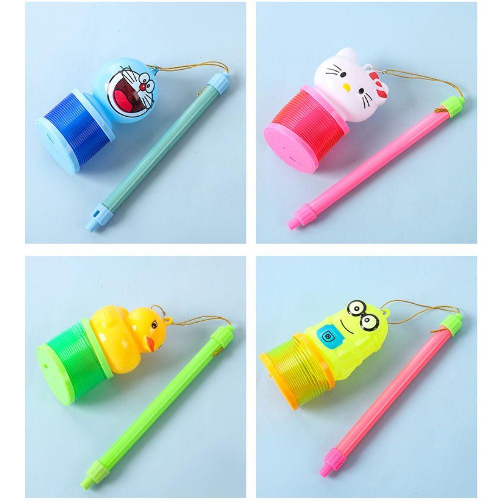 Rebuy1 Lồng Đèn Lò Xo Hình Tròn Bằng Nhựa Có Thể Gấp Lại Sáng Tạo Cho Bé