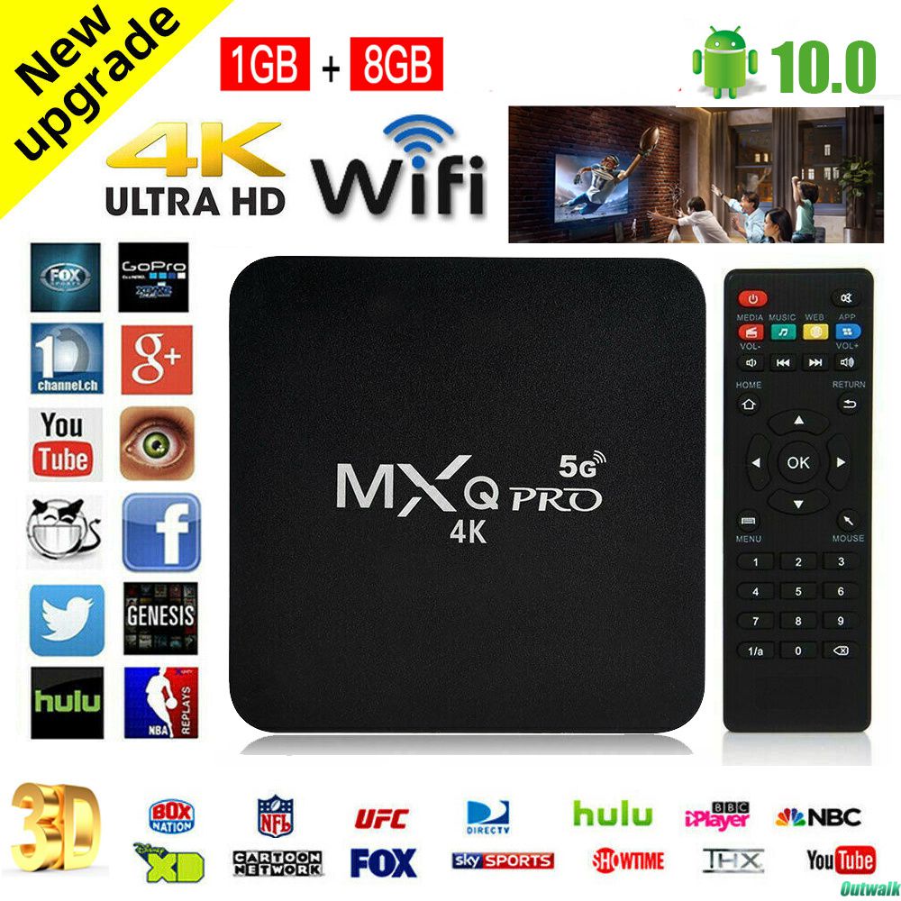 ⚡CÒN HÀNG⚡ Mxqpro Mxqprotvbox Android Stb Smart Tv Case Hd Player 11x96minh96x96q Tv Set-top 8gb Bộ Nhớ Trong