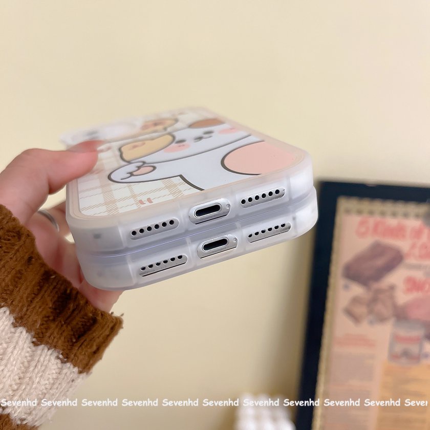 Ốp Điện Thoại Tpu Dẻo In Hình Gấu Đáng Yêu Cho iPhone 13 12 11 Pro Max Xs Max Xr X 7 8 6 6s Plus