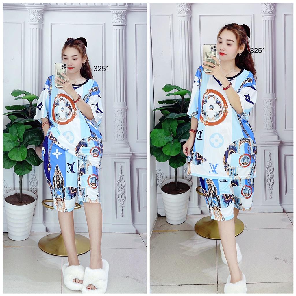 (85kg đến 115kg) Bộ Lửng Thun Nữ BIG SIZE Vải Thun Co Giãn SNL2XL3251