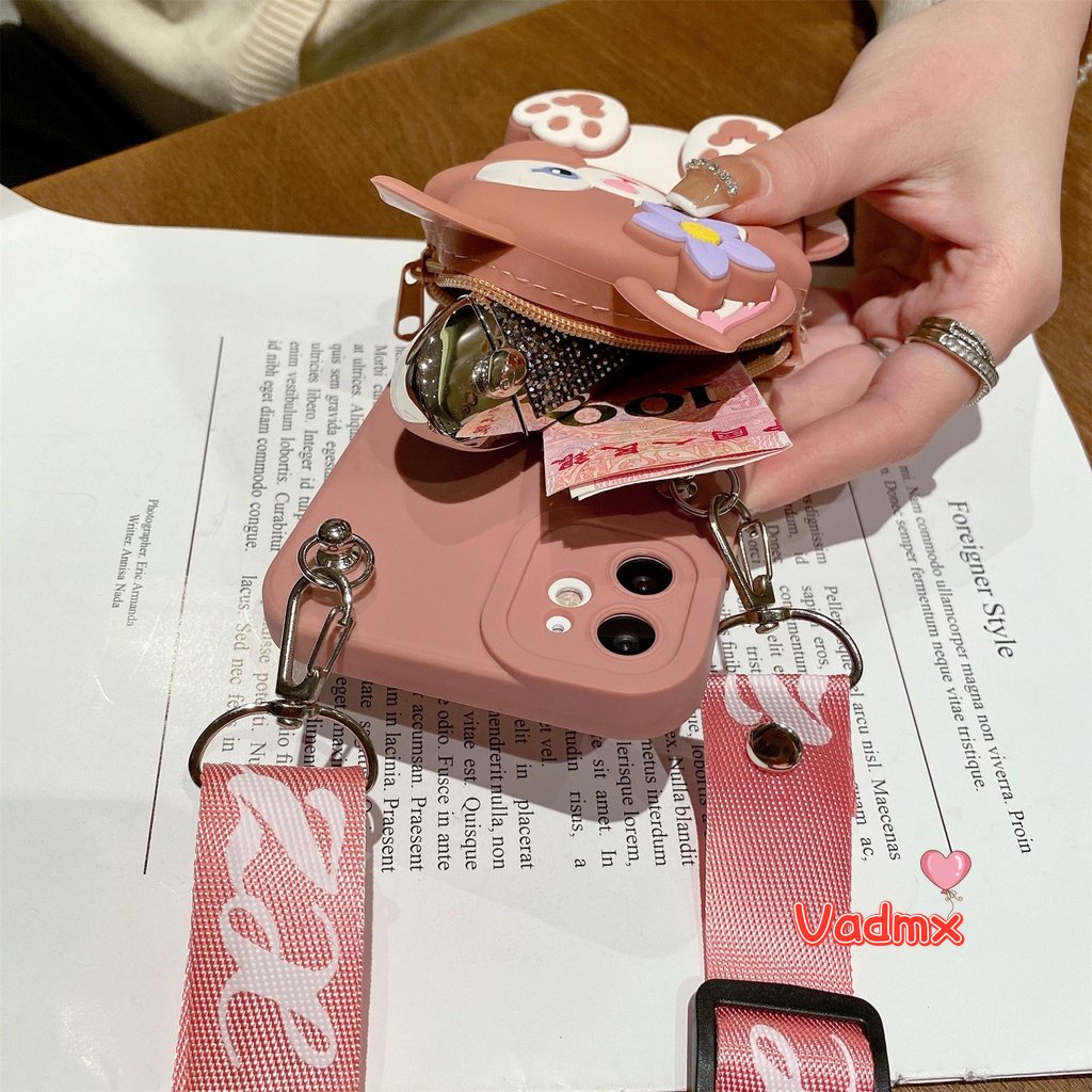 Ốp Điện Thoại Mềm Có Ví Hoạt Hình Cho iPhone 14 Pro Max 14 Plus 13 12 11 Pro Max 12 13 Mini X XR XS Max 8 7 6 6s Plus SE 2020