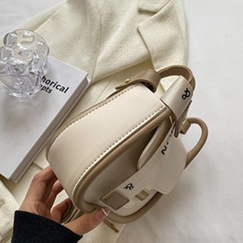 Túi Đeo Vai Hình Vuông Cỡ Nhỏ Màu Sắc Tương Phản Chất Lượng Cao Phong Cách retro