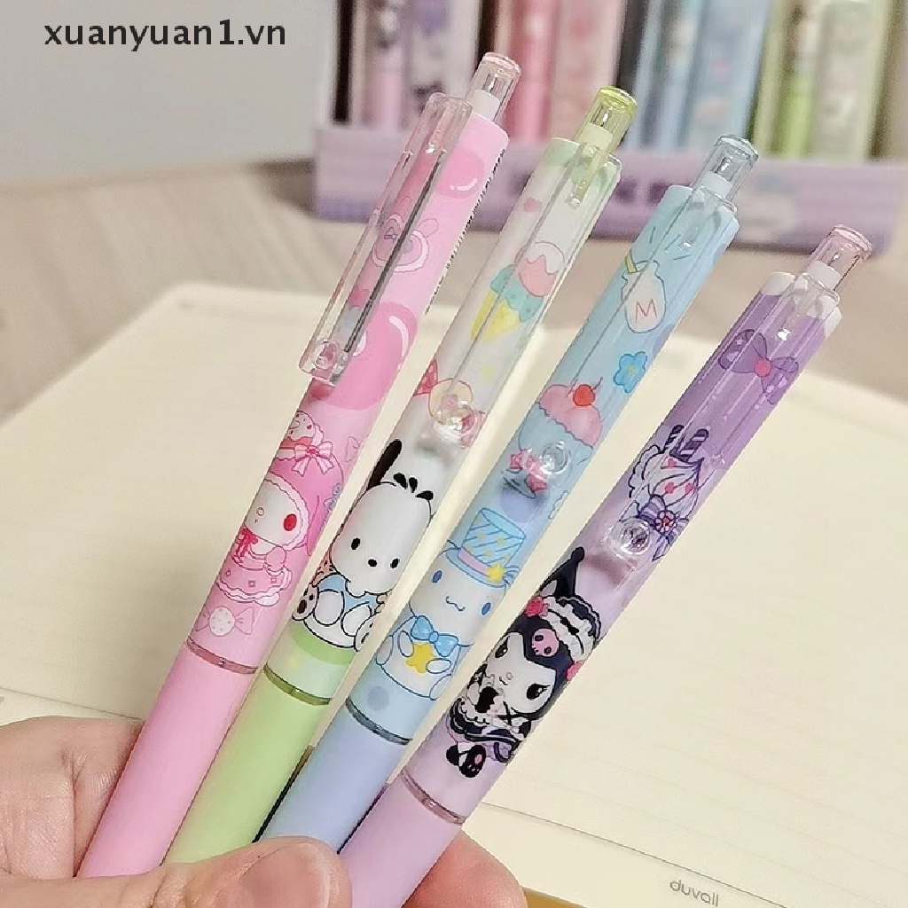 SANRIO 1 Set Bút Chì Bấm Tự Động Họa Tiết Hoạt Hình Dễ Thương Cho Học Sinh