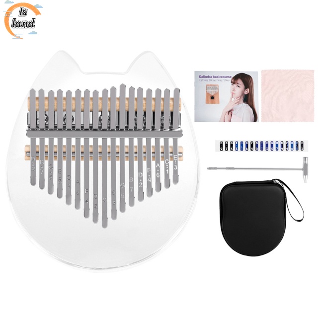Đàn Kalimba 17 Tông Bằng Acrylic Trong Suốt Dành Cho Người Mới Bắt Đầu