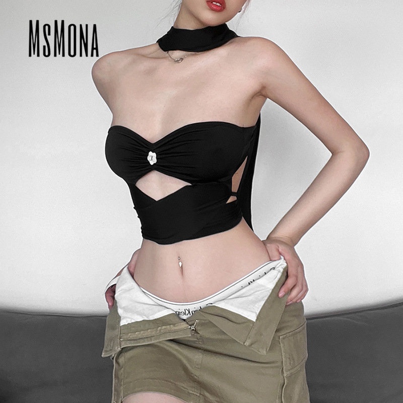 Áo Ống Ôm Màu Trơn Hở Lưng Quyến Rũ Thời Trang 2023 Cho Nữ