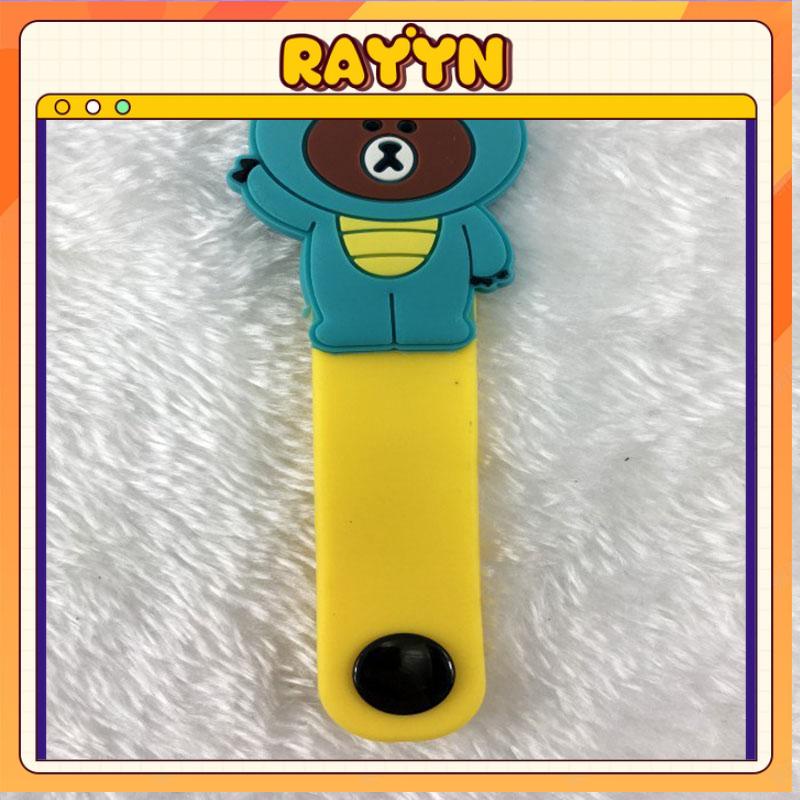 Dây kẹp thu gọn tai nghe cáp sạc điện thoại laptop hình thú dễ thương-RA