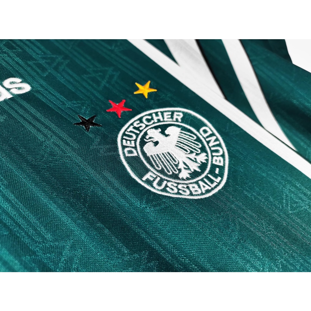 Áo Thun Đá Banh Tay Ngắn Mau Khô Phong Cách Đức 1996 / 97 Size S-XXL