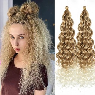 Bím tóc giả 20 inch màu ombre gợn sóng