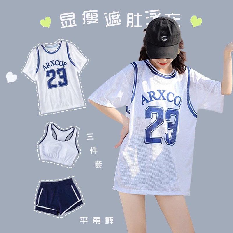 Bộ Đồ Bơi 3 Mảnh Phong Cách Thể Thao Thời Trang Quyến Rũ Cho Nữ